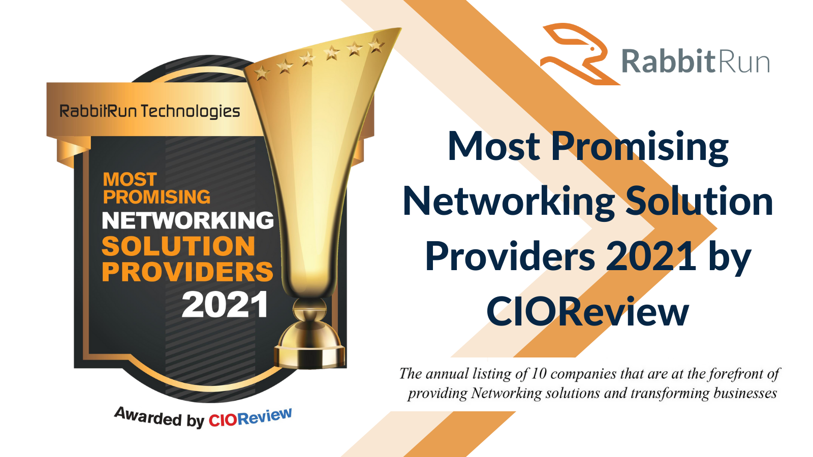 RabbitRun Technologies Recognized as Most Promising Networking Solution Providers 2021 – CIOReview