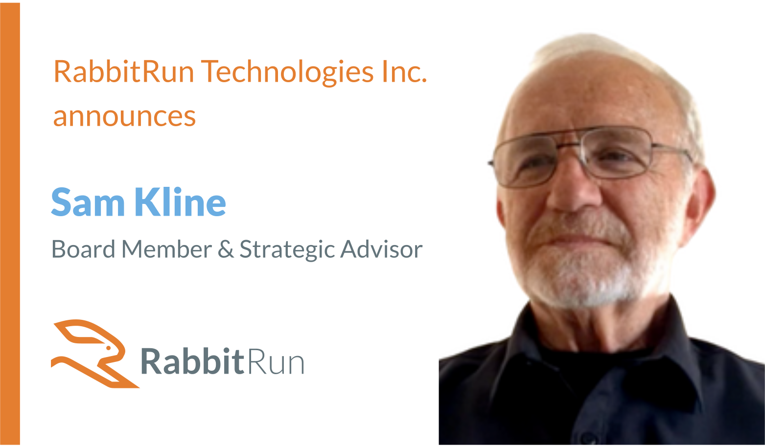 RabbitRun Names Telecom and Technology Luminary Samuel Kline as Strategic Advisor and Member of the Company’s Board of Directors